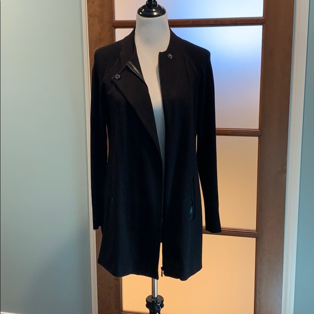 CAbi black jacket size small runs BIG. LIKE NEW